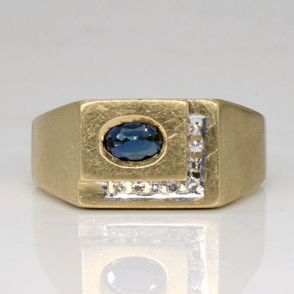 Sapphire & Diamond Ring | 0.28ct, 0.08ctw | SZ 11.75 |