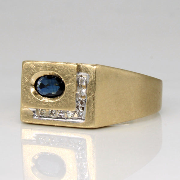 Sapphire & Diamond Ring | 0.28ct, 0.08ctw | SZ 11.75 |