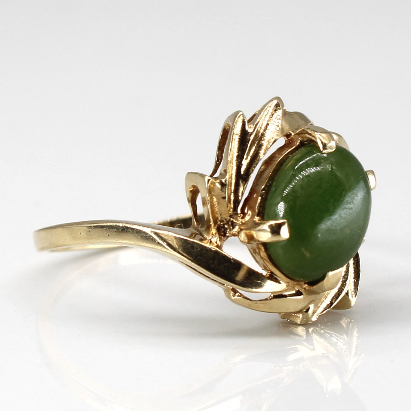 Prong Set Jade Ring | 1.66ct | SZ 7.5 |