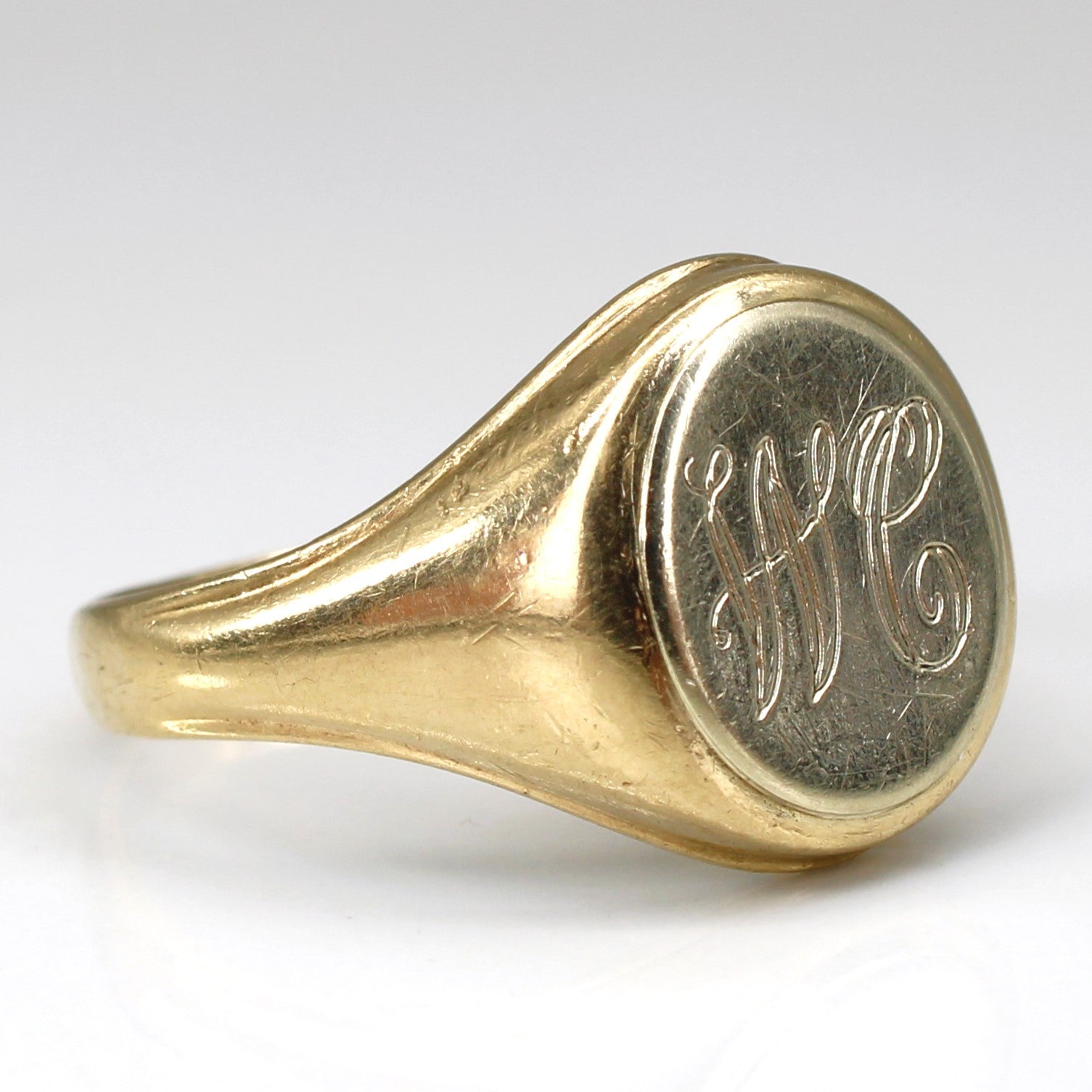 Two Tone Gold Signet Ring | SZ 10.75 |