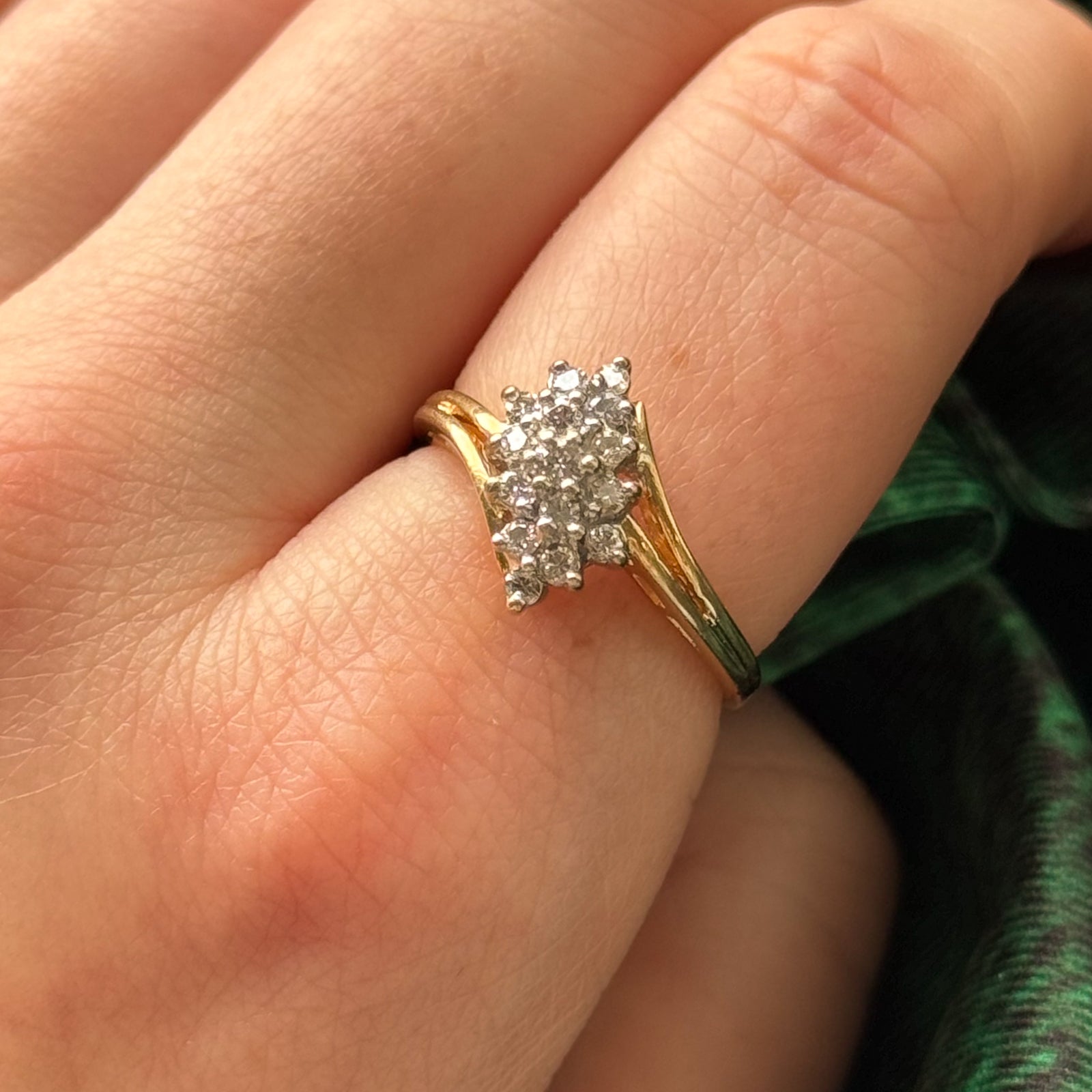 Diamond Waterfall Ring | 0.45ctw | SZ 7.75 |