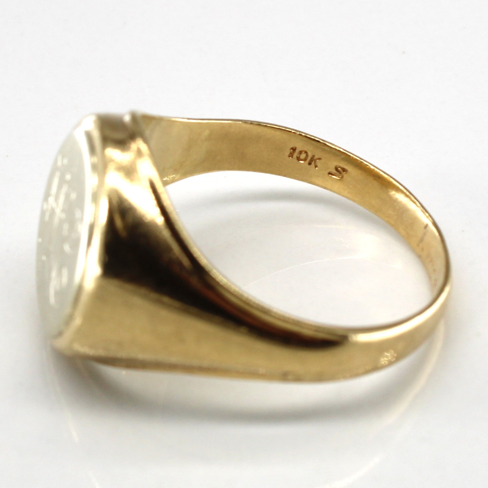 Two Tone Gold Signet Ring | SZ 10.75 |