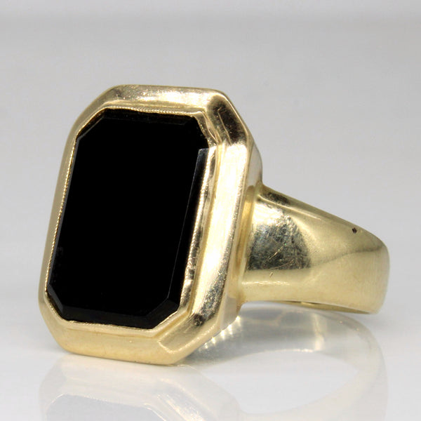 Onyx Cocktail Ring | 3.80ct | SZ 10.25 |