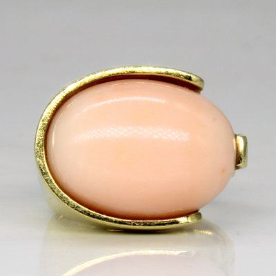 Coral Cocktail Ring | 12.40ct | SZ 5.5 |