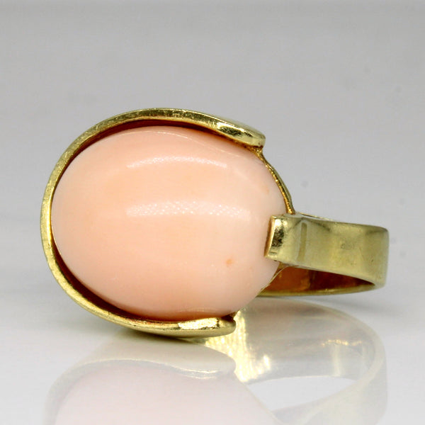 Coral Cocktail Ring | 12.40ct | SZ 5.5 |