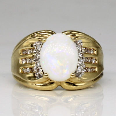 Opal & Diamond Cocktail Ring | 1.36ct, 0.26ctw | SZ 7.25 |
