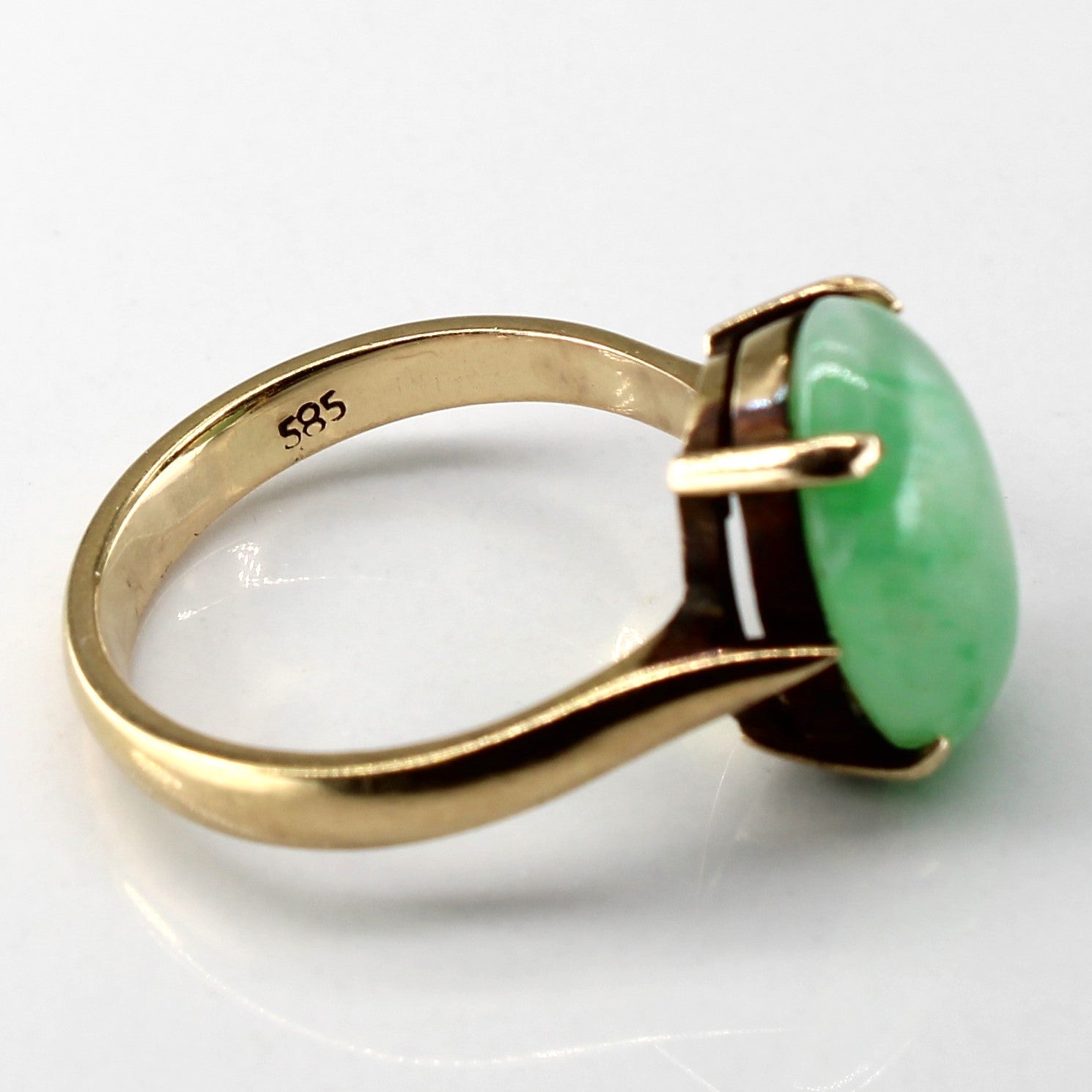 Prong Set Jadeite Ring | 5.00ct | SZ 6.25 |