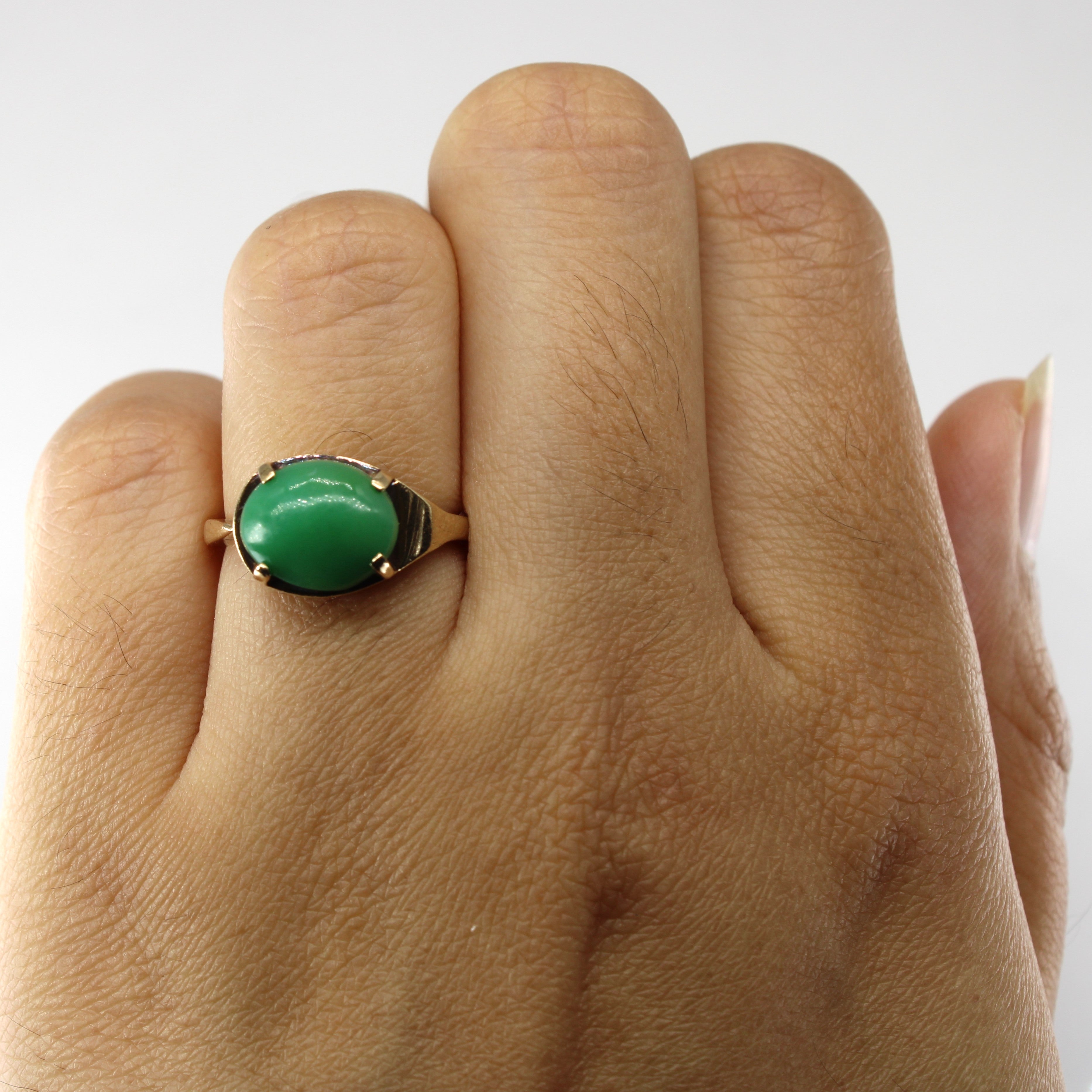 Prong Set Jadeite Ring | 2.25ct | SZ 5.25 |