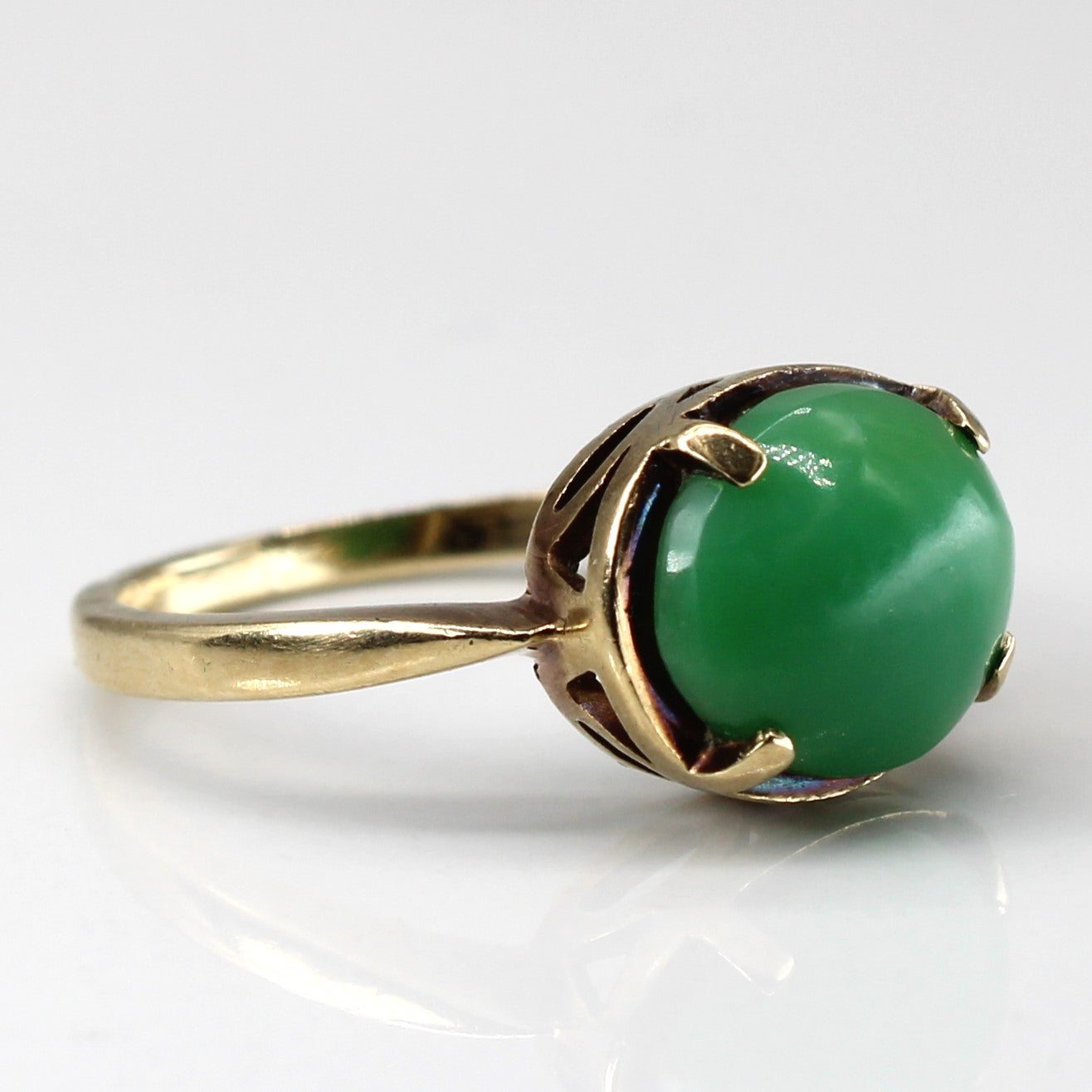 Prong Set Jadeite Ring | 2.25ct | SZ 5.25 |