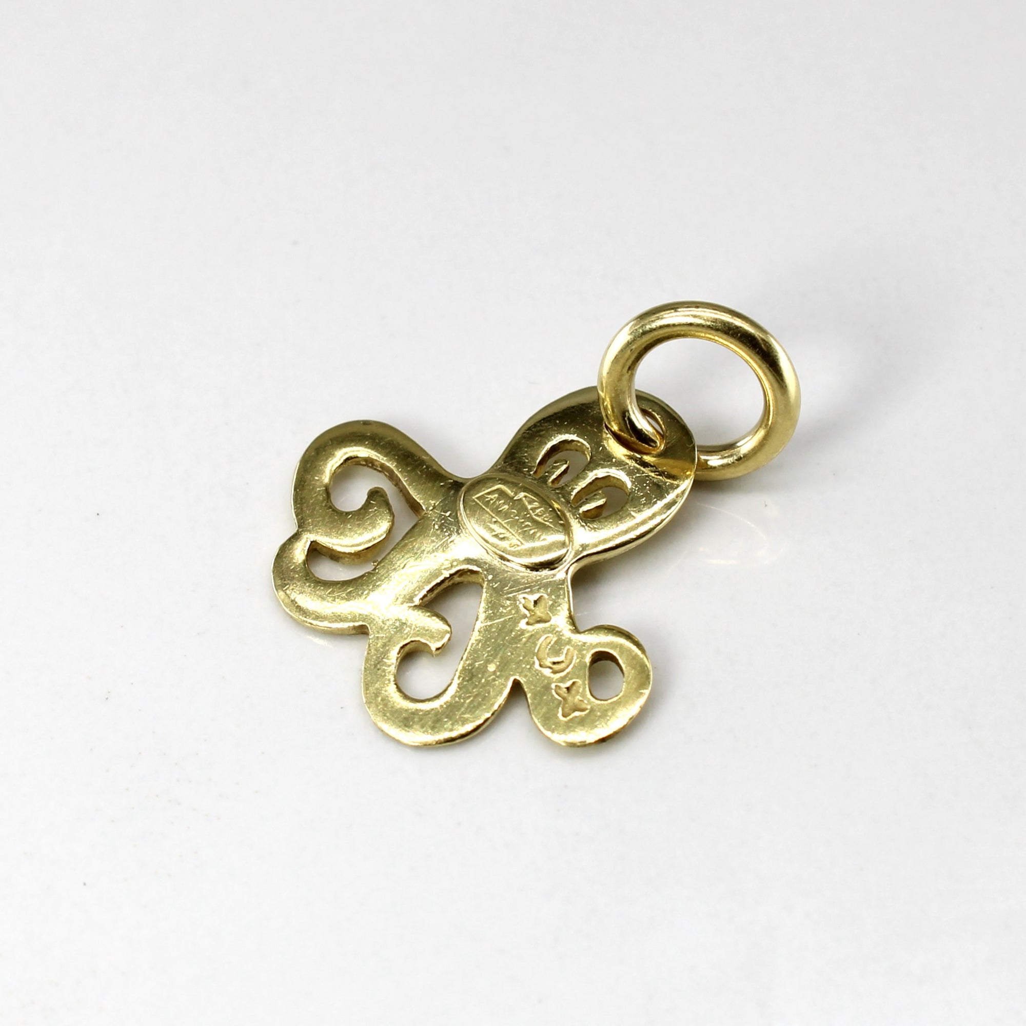 Yellow Gold Octopus Pendant