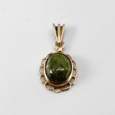 Bezel Set Jadeite Pendant | 1.90ct |