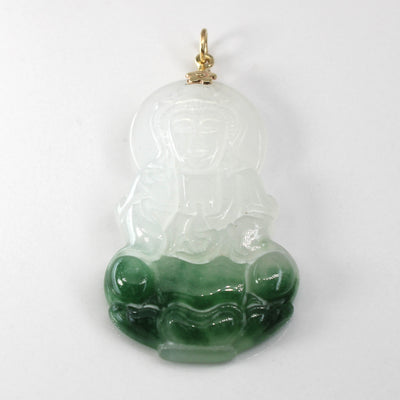 Carved Jadeite Pendant | 74.00ct |