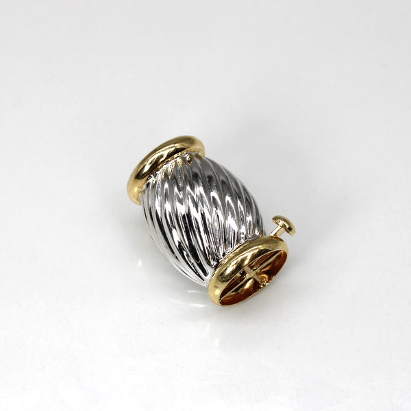 Two Tone Gold Drum Charm