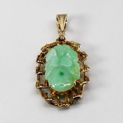 Carved Jadeite Pendant | 1.90ct |