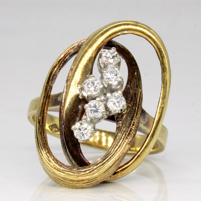 Diamond Cocktail Ring | 0.24ctw | SZ 7.25 |