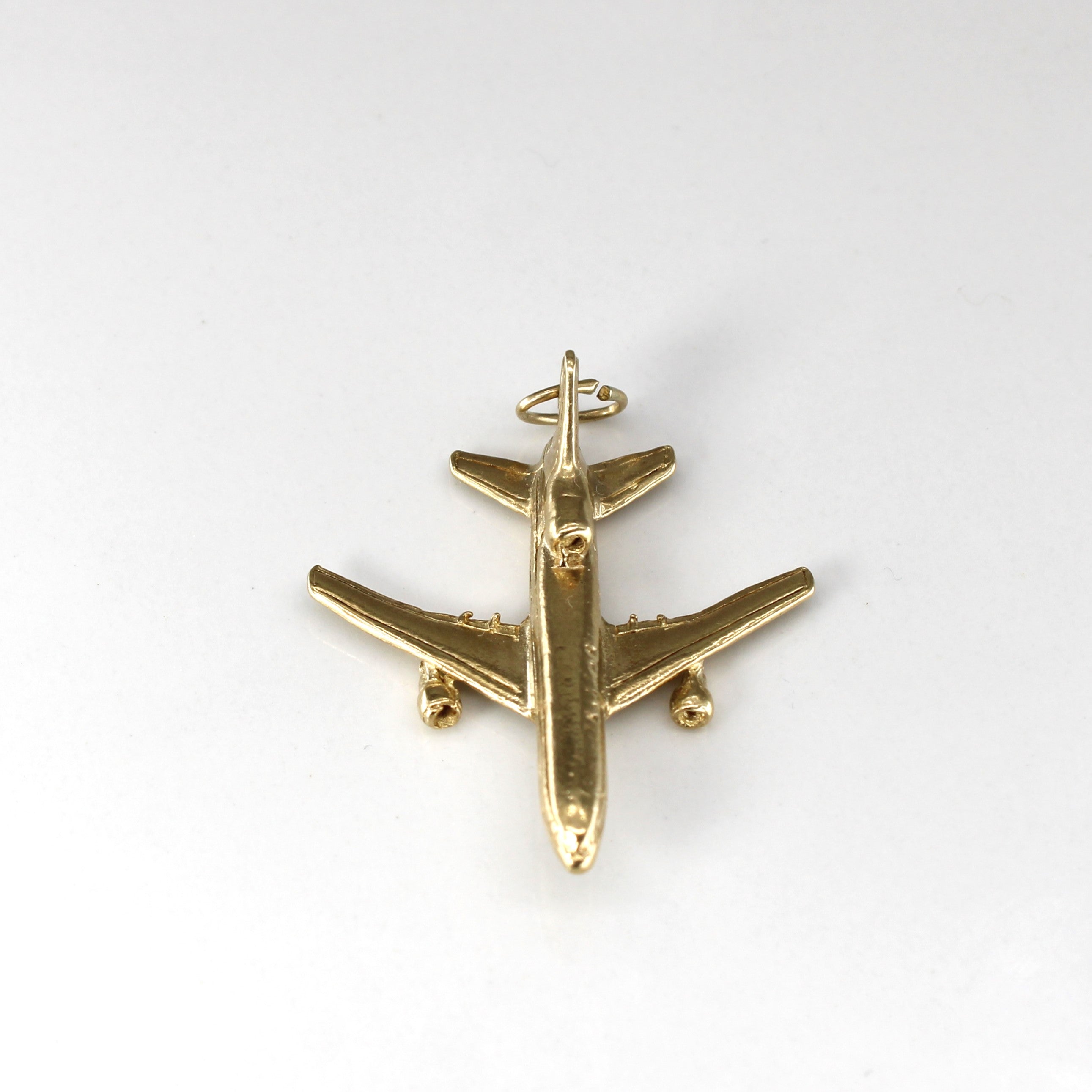 14k Yellow Gold Aeroplan Pendant