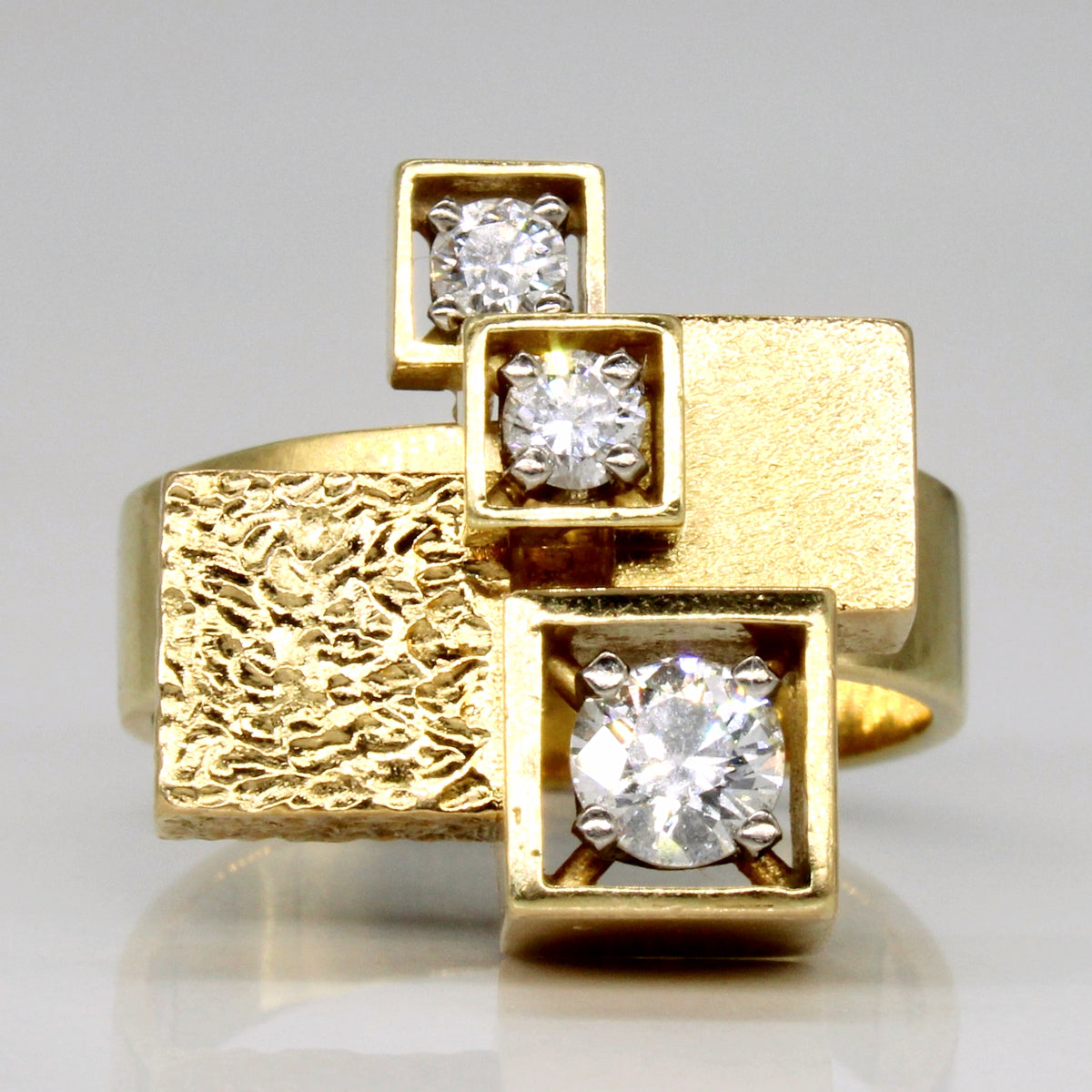 'Cavelti' Diamond Cubism Ring | 0.60ctw | SZ 8.5