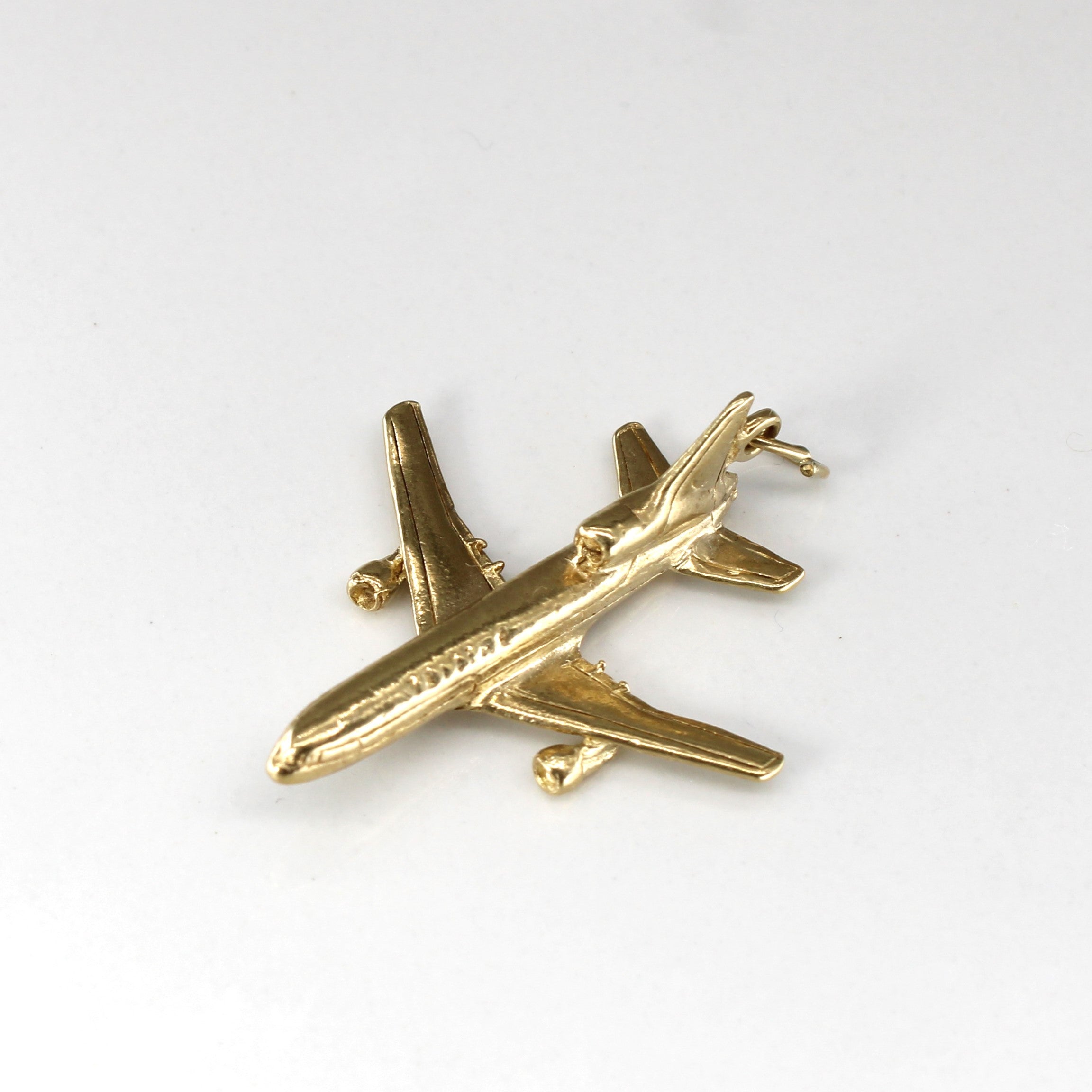 14k Yellow Gold Aeroplan Pendant