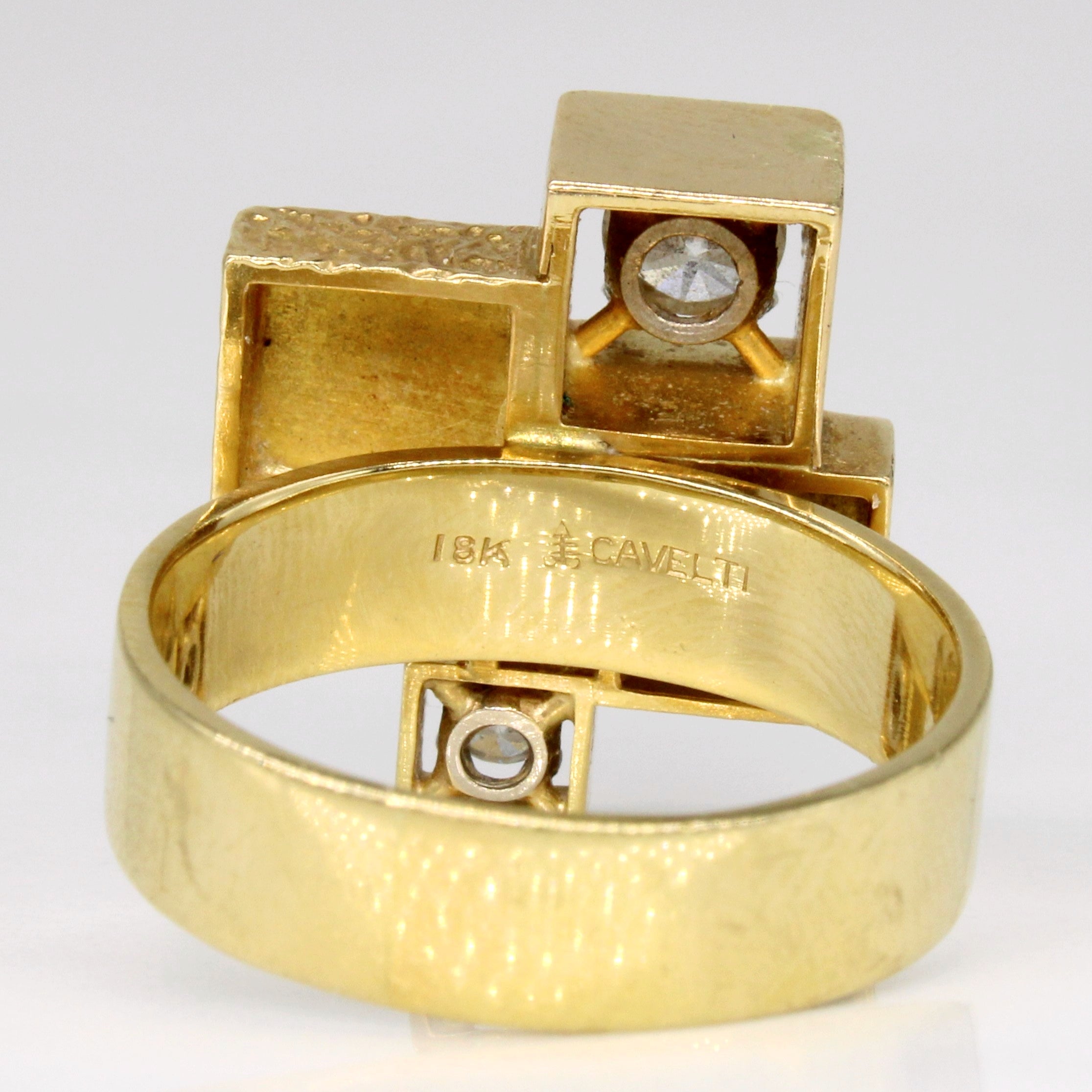 'Cavelti' Diamond Cubism Ring | 0.60ctw | SZ 8.5 |