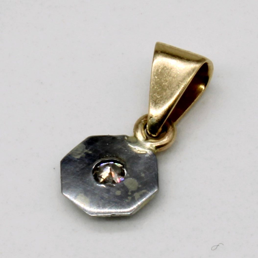 Vintage European Cut Diamond Pendant | 0.06ct |