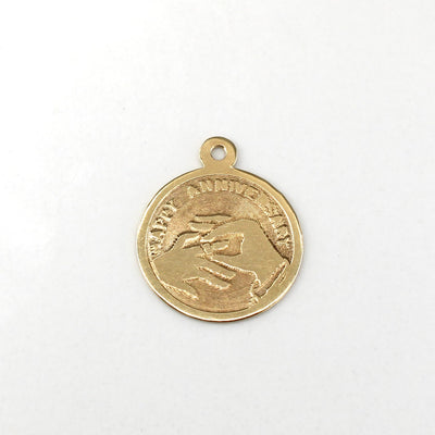 Gold Anniversary Wish Charm