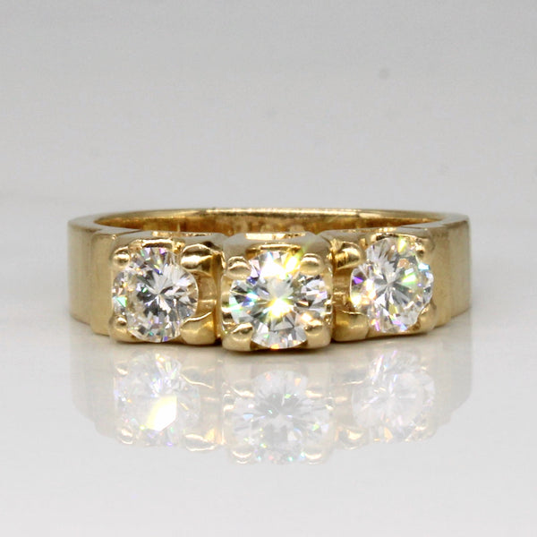 Three Stone Diamond Ring | 0.70ctw | SZ 4.75 |