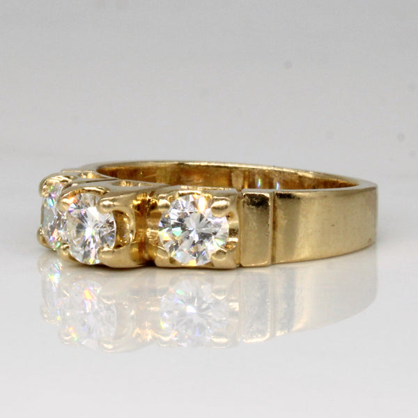 Three Stone Diamond Ring | 0.70ctw | SZ 4.75 |