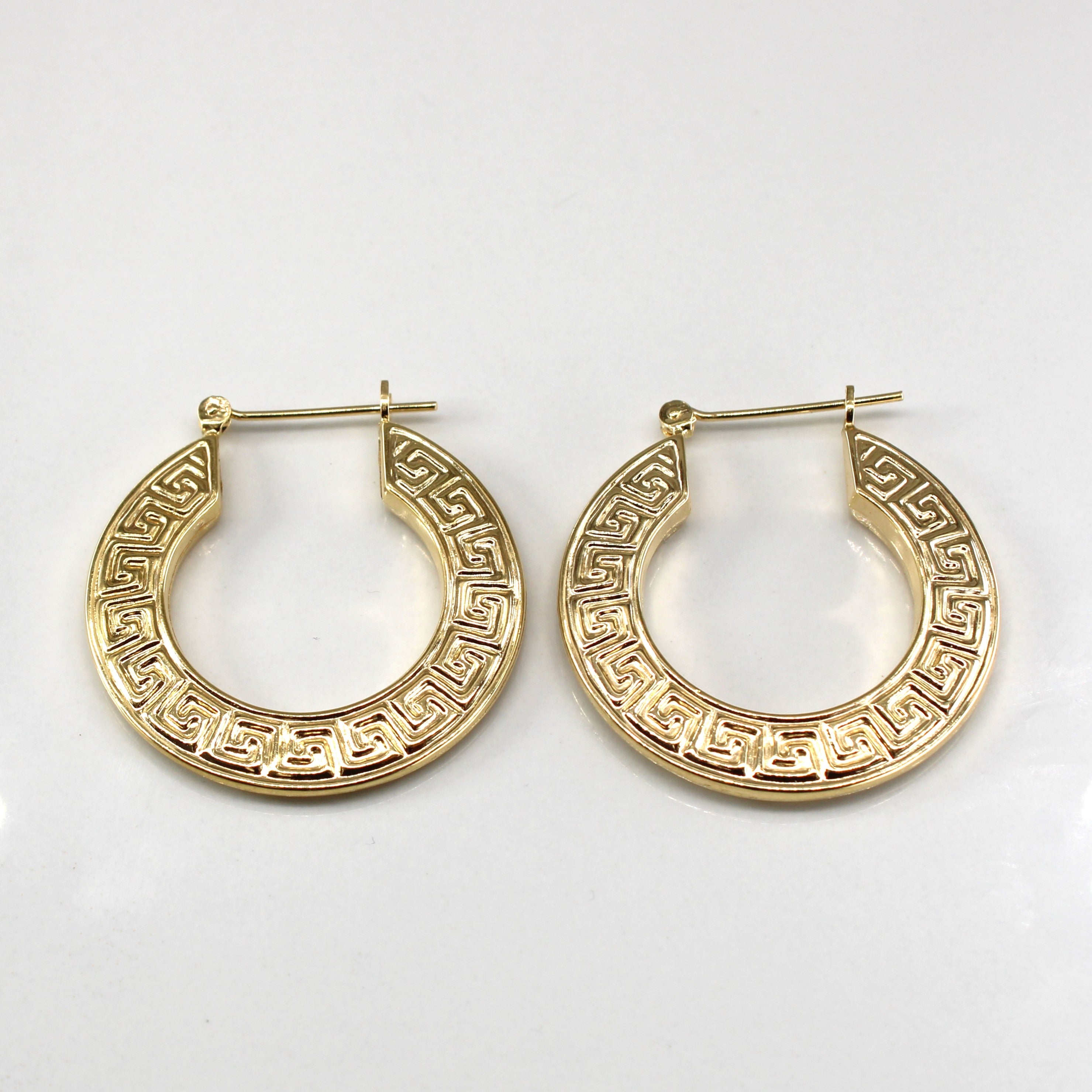Textured Gold Hoops