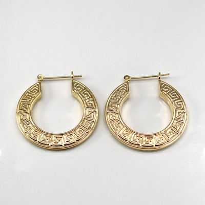 Textured Gold Hoops