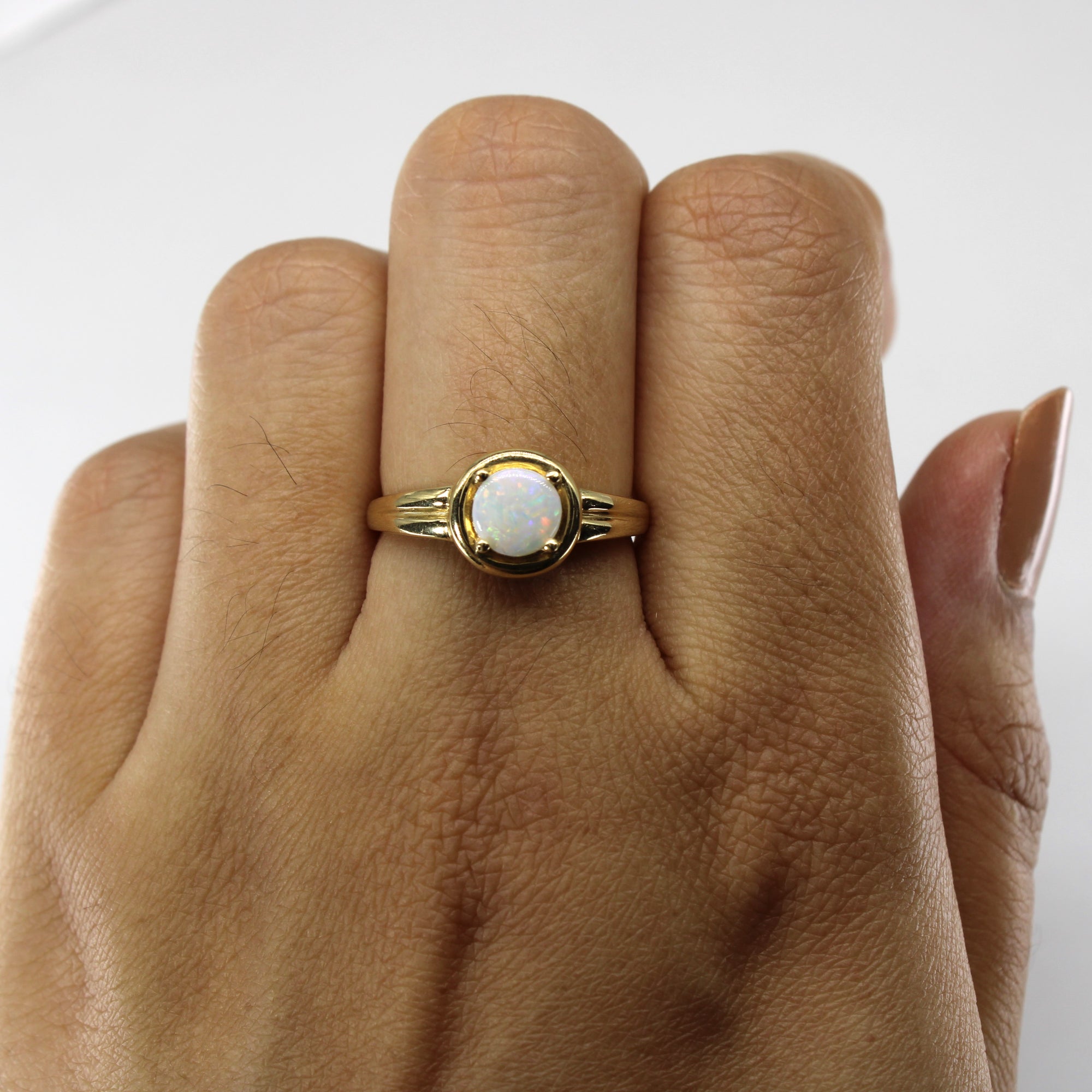 Prong Set Opal Ring | 0.25ct | SZ 7 |