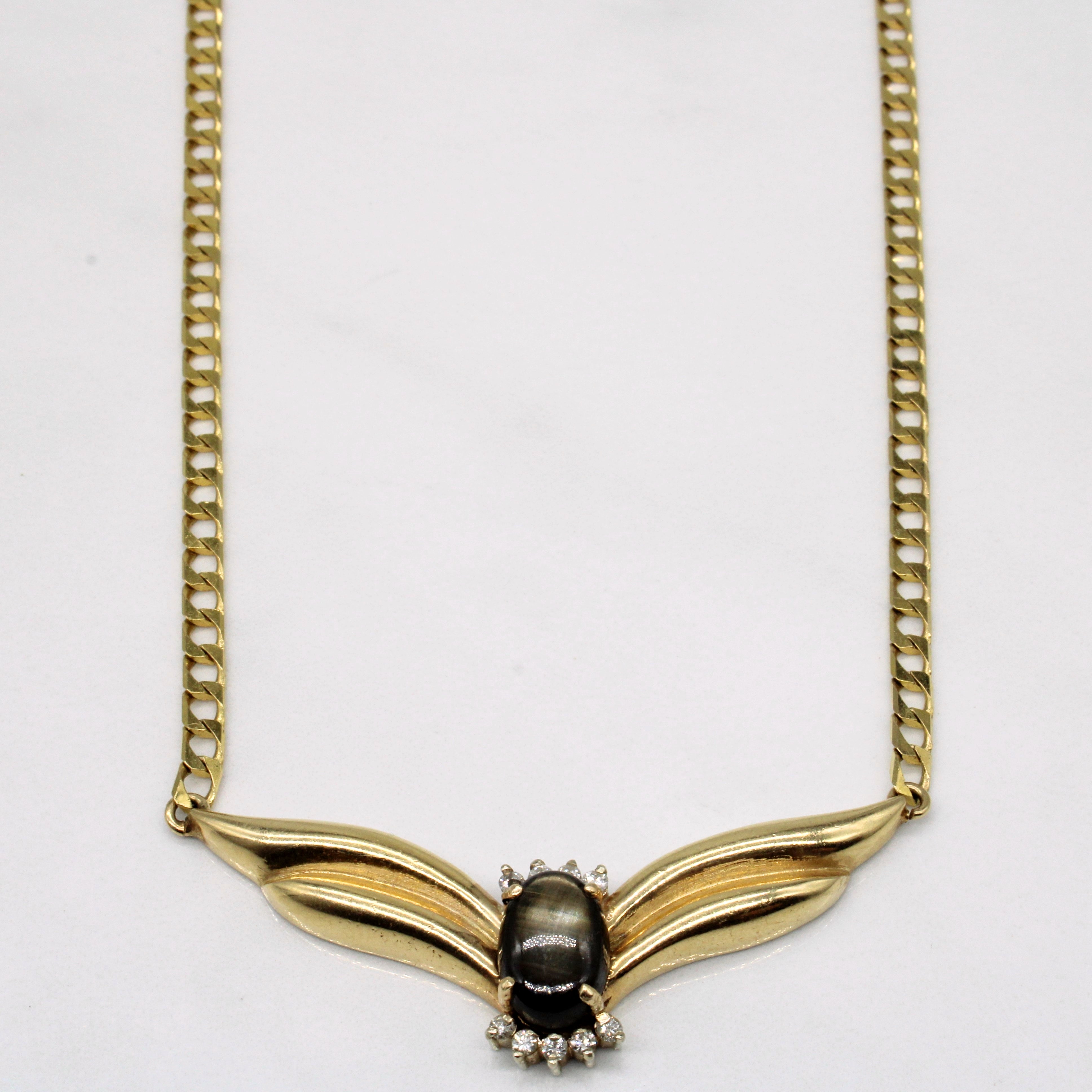 Sapphire & Diamond Pendant Necklace | 2.50ct, 0.04ctw | 17" |