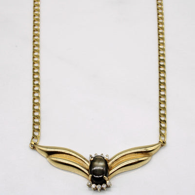 Sapphire & Diamond Pendant Necklace | 2.50ct, 0.04ctw | 17