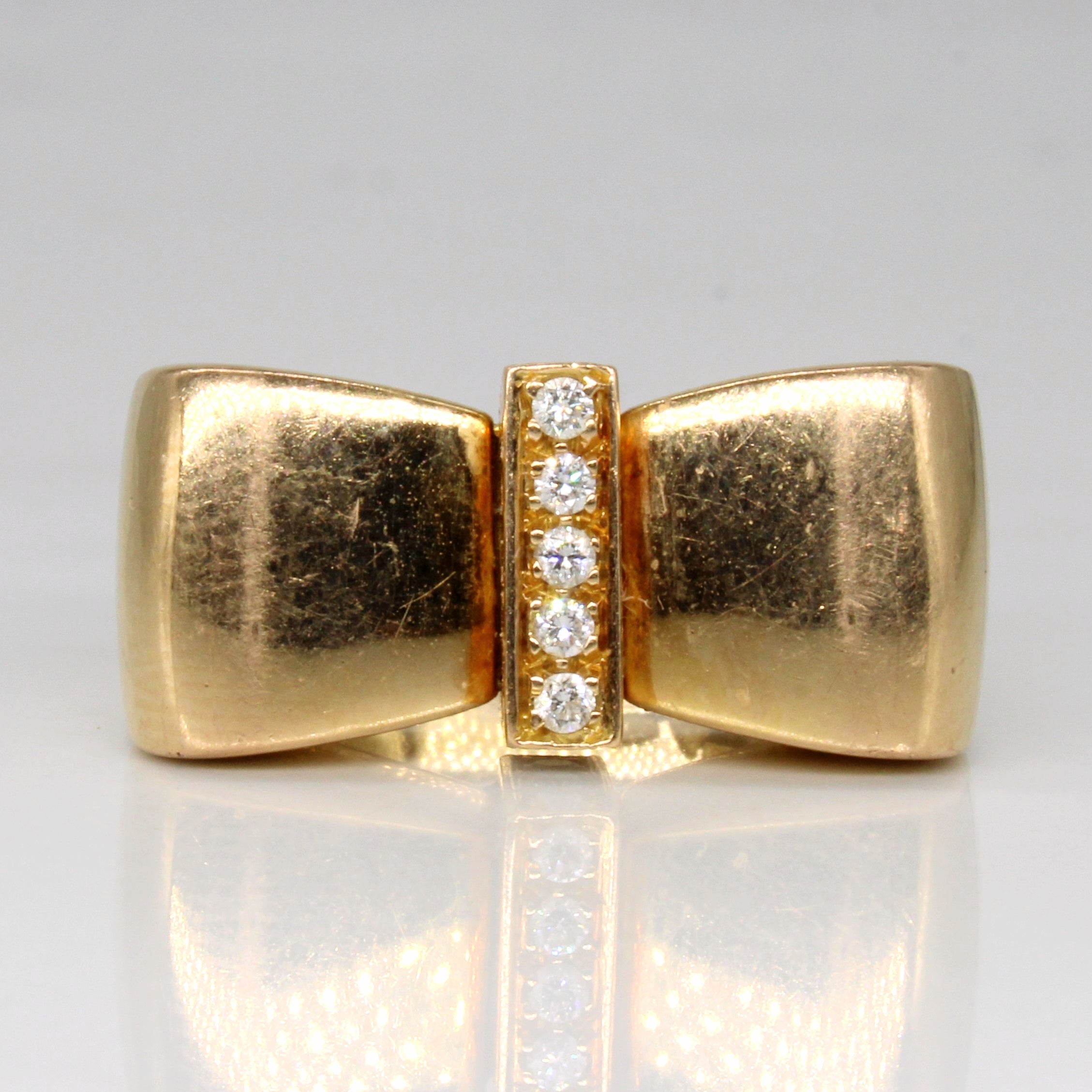 Diamond Bow Ring | 0.22ctw | SZ 7 |