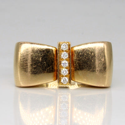 Diamond Bow Ring | 0.22ctw | SZ 7 |