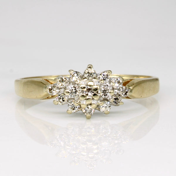 Diamond Waterfall Ring | 0.15ctw | SZ 7.25 |