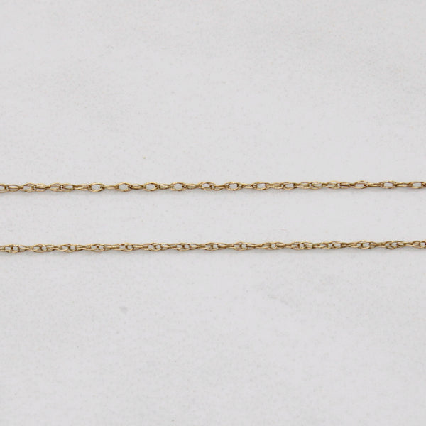 10k Yellow Gold & Enamel Ladybug Pendant & Necklace | 18