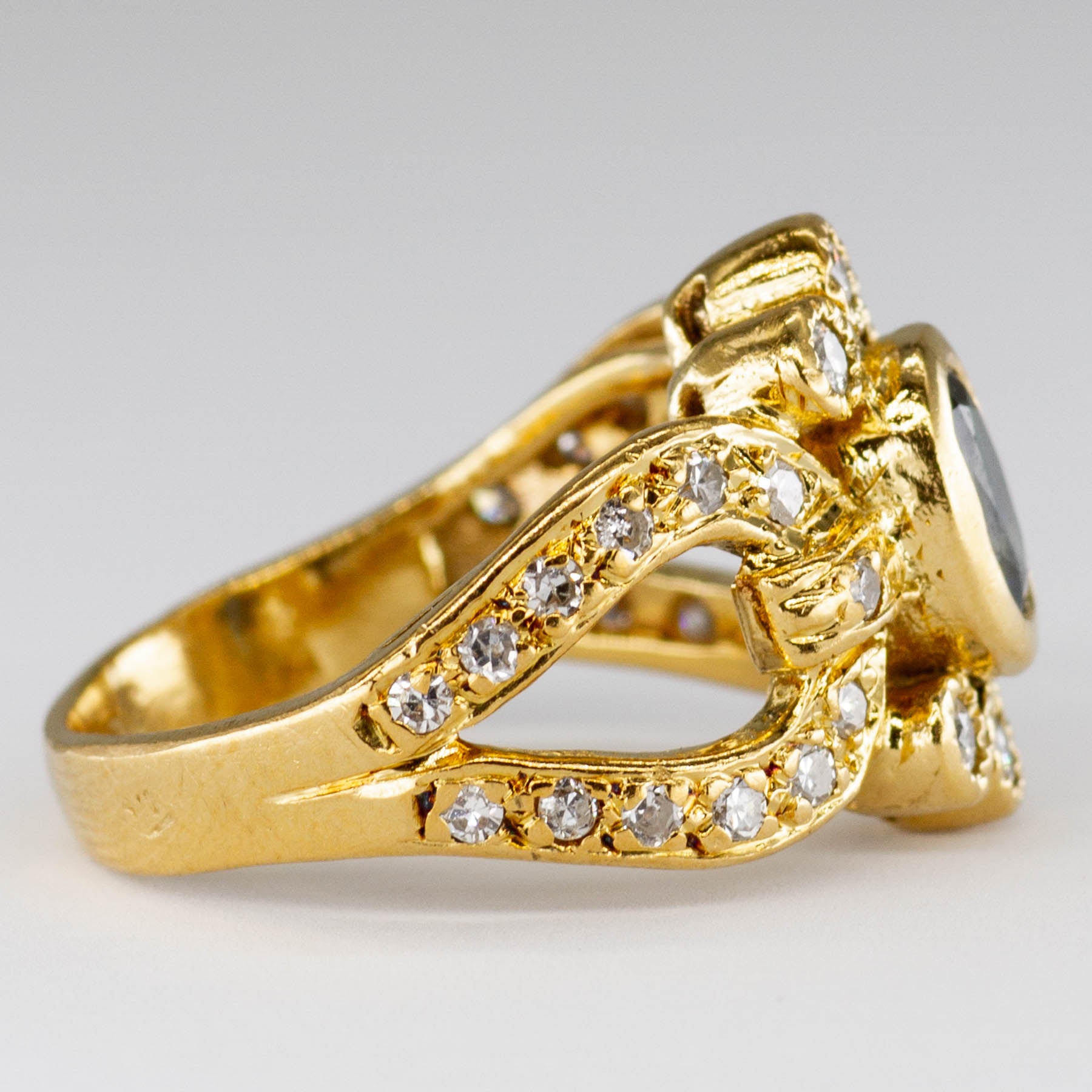Sapphire & Diamond Ring | 0.33ctw, 0.50ct | SZ 5 |