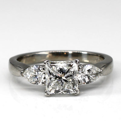 Three Stone Diamond Ring | 2.08ctw VS2 F | SZ 6.5 |