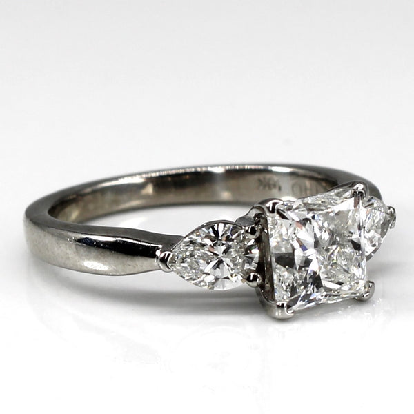 Three Stone Diamond Ring | 2.08ctw VS2 F | SZ 6.5 |