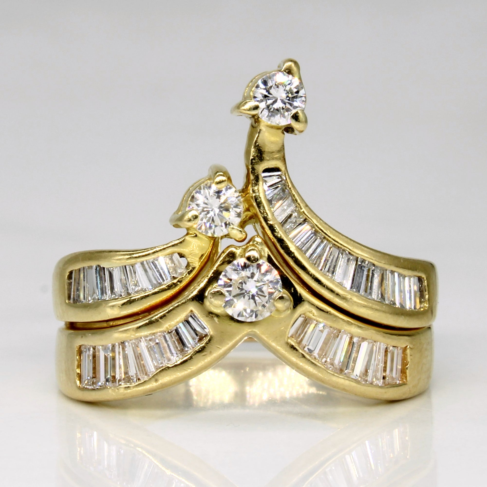 Diamond Contour Ring | 1.00ctw | SZ 7.25 |