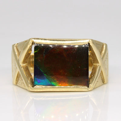 Ammolite Cocktail Ring | 1.60ct | SZ 11 |