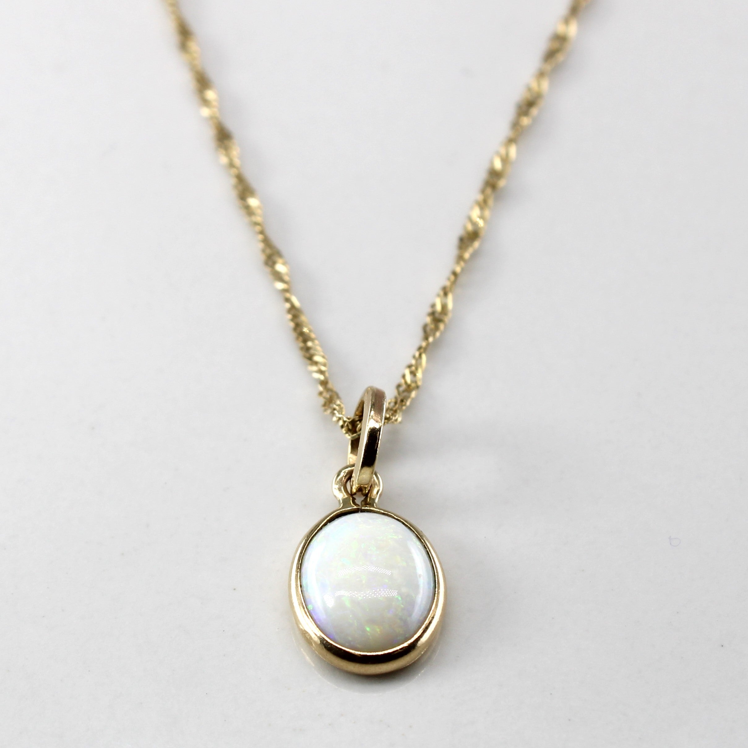 Opal Pendant Necklace | 0.85ct | 18"|