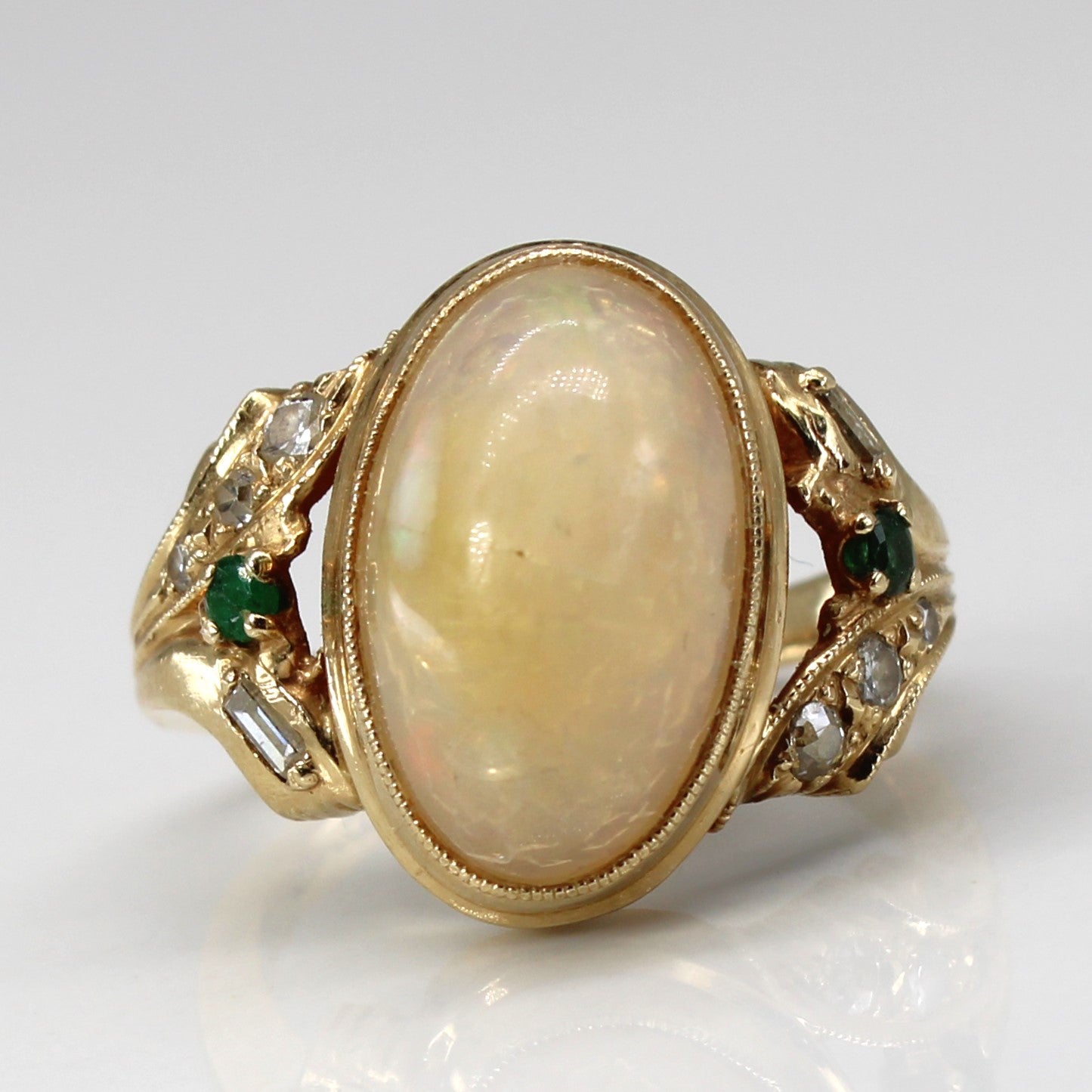 Opal & Multi Gemstones Ring | 5.00ct | 0.04ctw | 0.02ctw | SZ 5 |