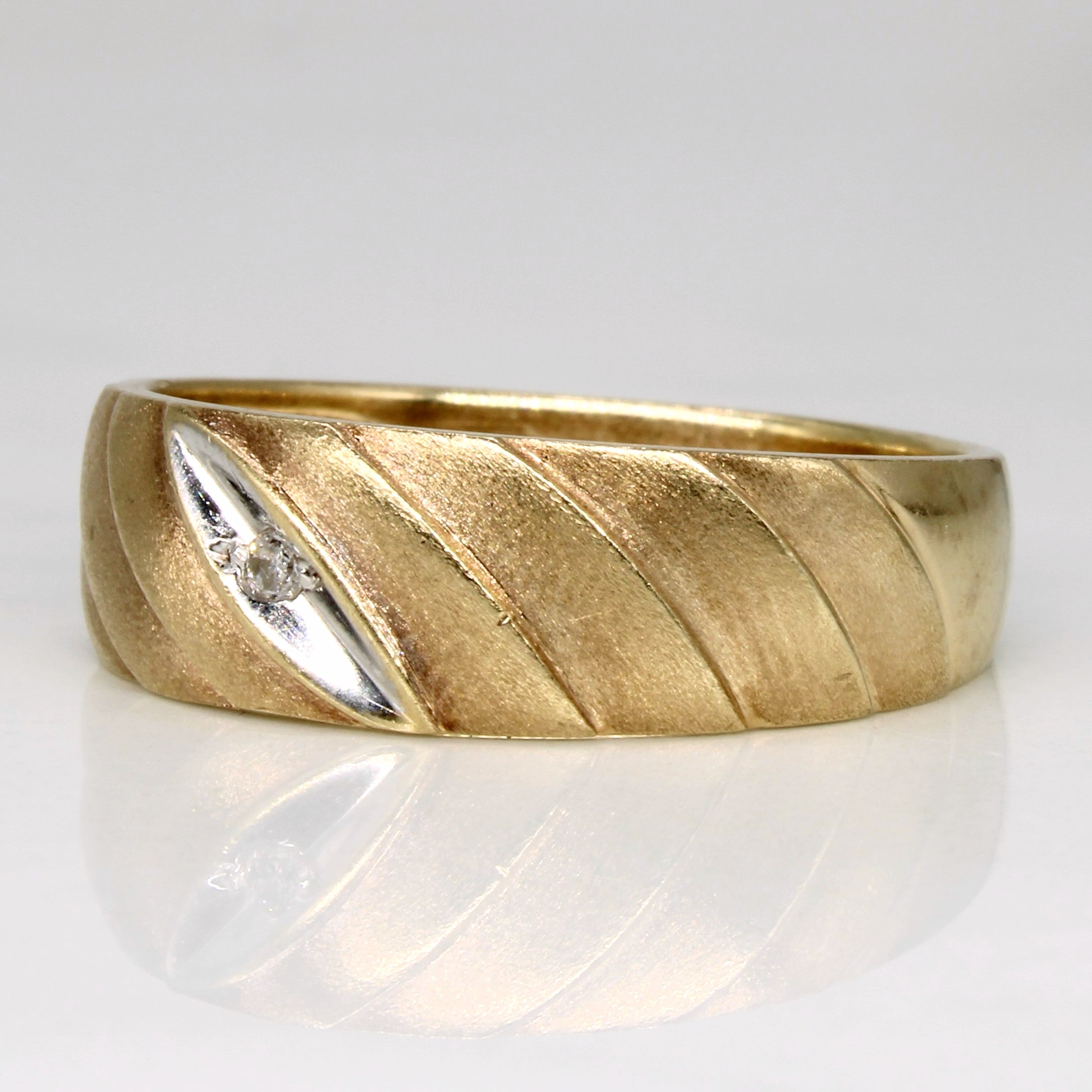 Bague sertie de diamants illusion | 0,02 ct | Taille 11,25 | 