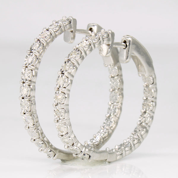 Diamond Hoop Earrings | 0.18ctw |