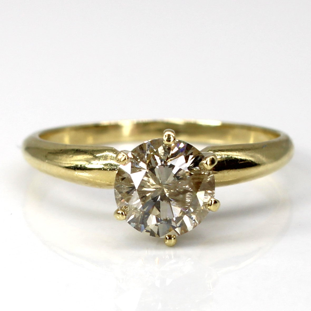 Six Prong Solitaire Diamond Ring | 1.25ct I2/3 O-P | SZ 7.5 |