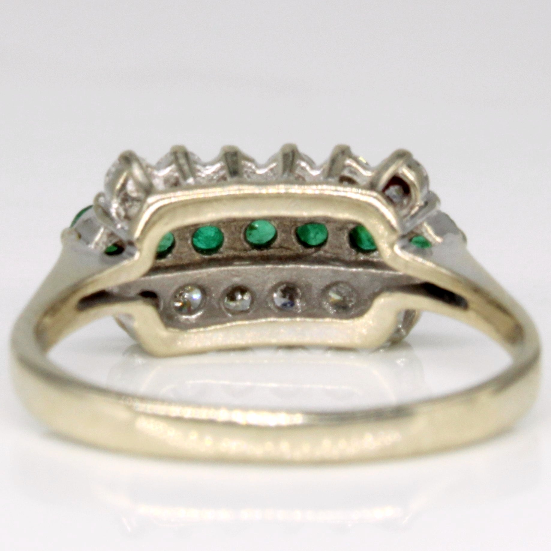 Diamond & Emerald Ring | 0.48ctw, 0.14ctw | SZ 7.75 |