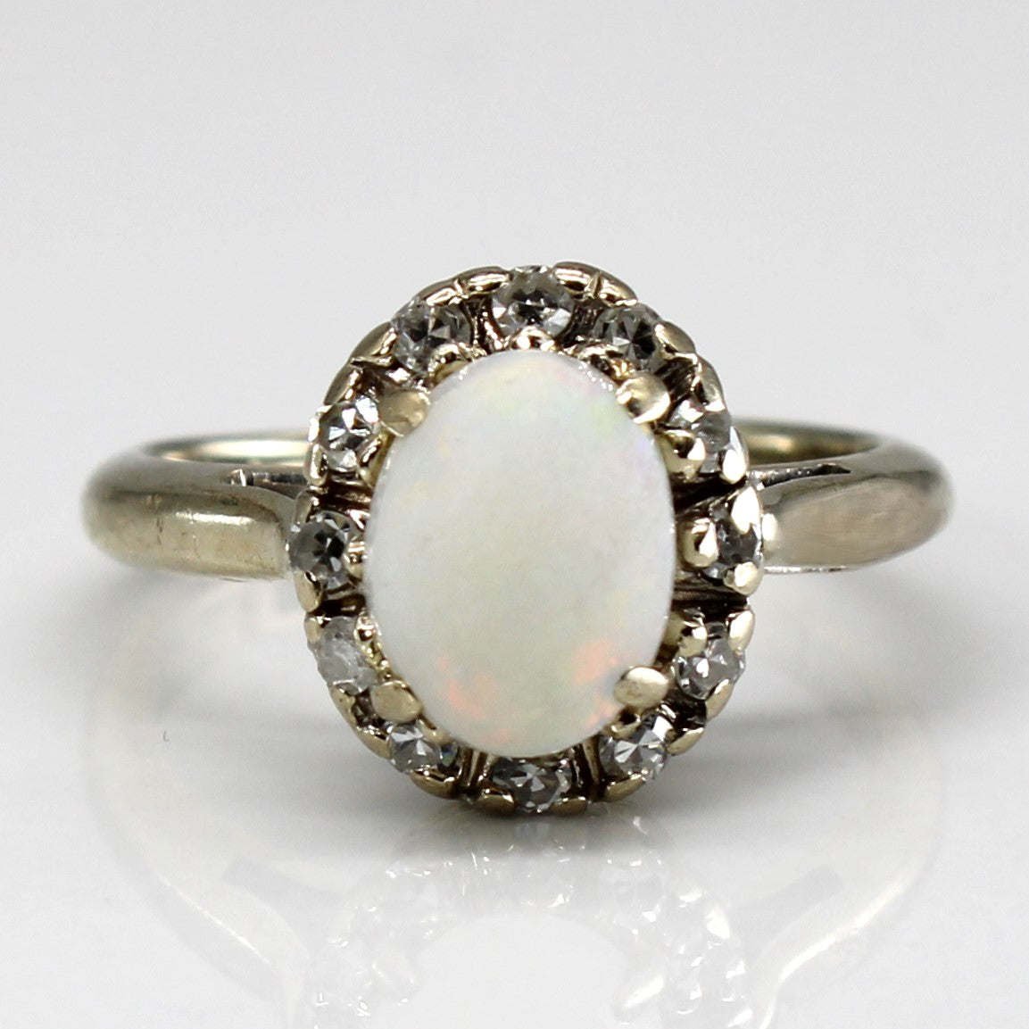 Opal & Diamond Cocktail Ring | 0.72ct | 0.12ctw | SZ 4.75 |