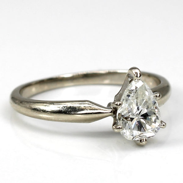 Solitaire Pear Diamond Engagement Ring | 0.70ct | SZ 5 |