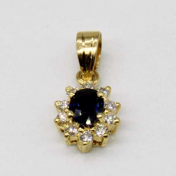 Sapphire & Diamond Pendant | 0.45ct, 0.15ctw |